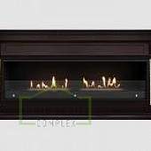 Каминный портал МДФ "DENVER 1870" с биокамином Lux Fire "Фаер Бокс Вега-2" Lux fire